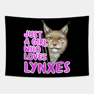 Just A Girl Who Loves Lynxes Tapestry