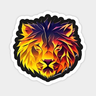 Burning Lion Magnet