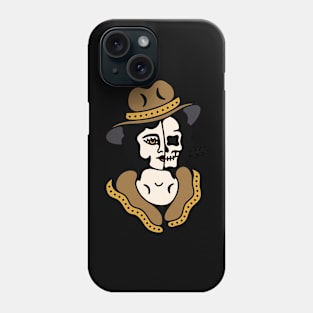 Cowgirl skull Phone Case