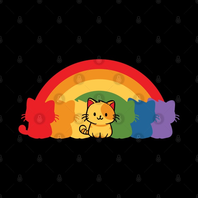 Rainbow Cats by Indieteesandmerch