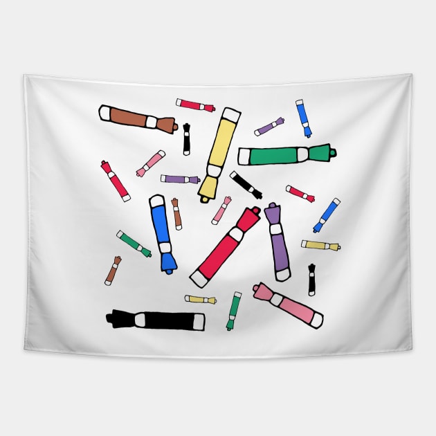 Teacher Dry Erase Marker Tapestry by theaspenridge