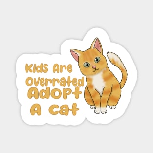 Adopt A cat (fluffy orange cat) Magnet