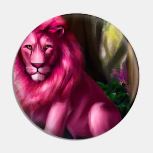 Pink Lion Pin