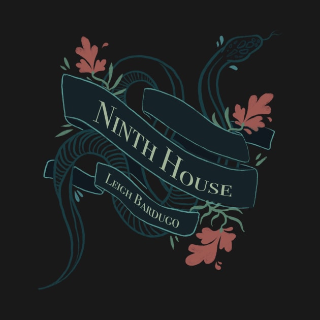 Snake Ninth House Banner - Graphic Illustration (Outline) by livelonganddraw