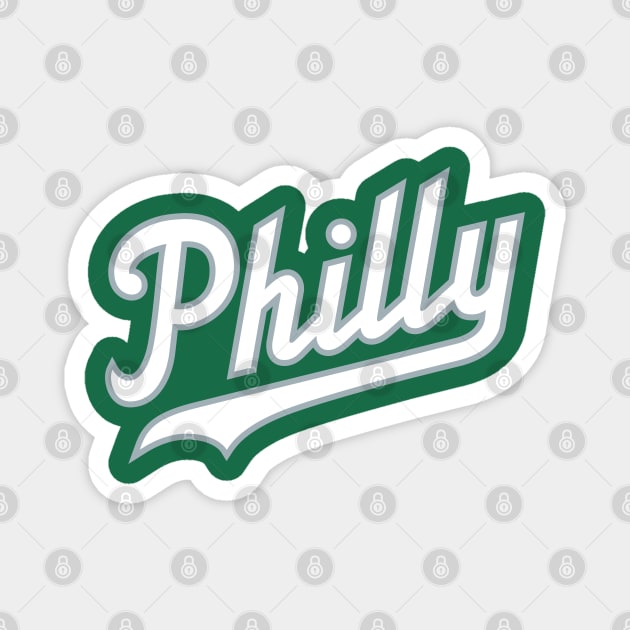 Philly Script - Green Magnet by KFig21