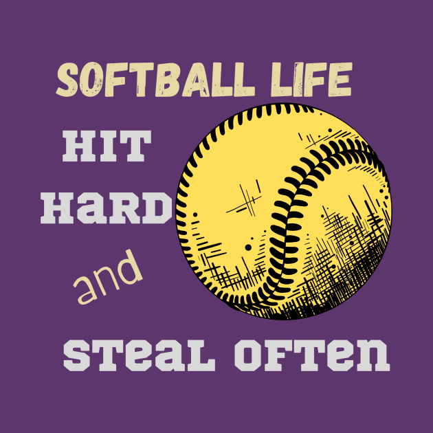 softball life by Sport-tees by Marino's