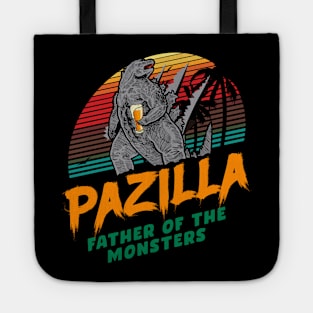 Pazilla. Funny Fathers Day Gift. Tote