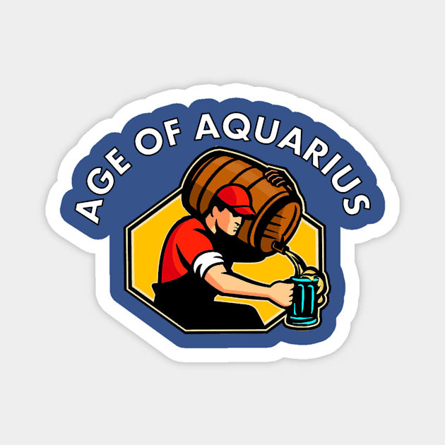 Age Of Aquarius Magnet by richercollections