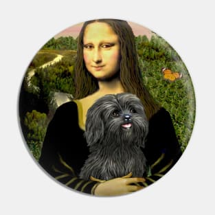 lMona Lisa with her Black Shih Tzu Pin