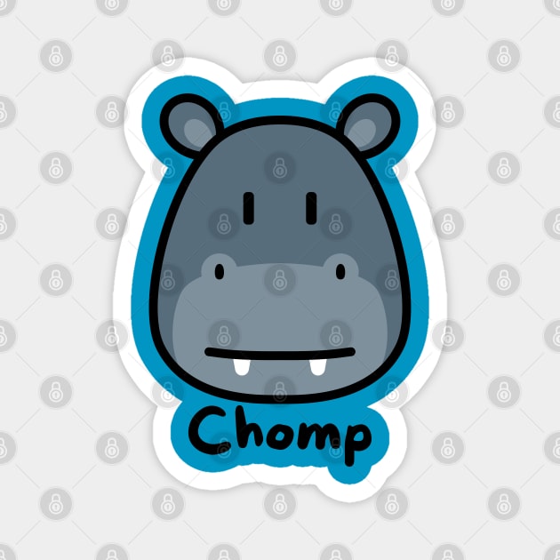 Hippo go chomp Magnet by AbsoluteUnit