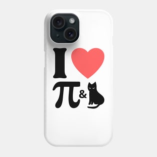 I love math and cats. Math and cats lovers funny Phone Case