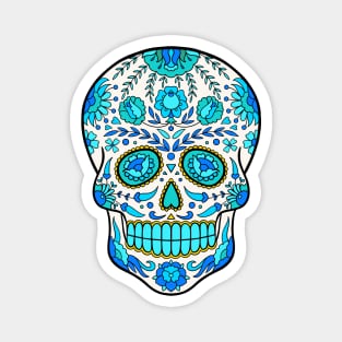 Sugar Skull Art Magnet