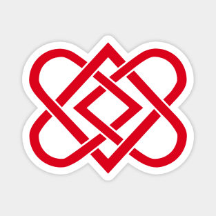 Celtic Knot Heart - Valentines Day - Red Magnet