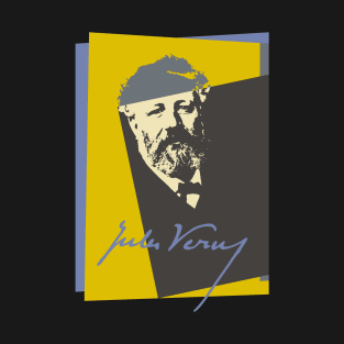 Science Fiction Visionary - Jules Verne Portrait 4 T-Shirt