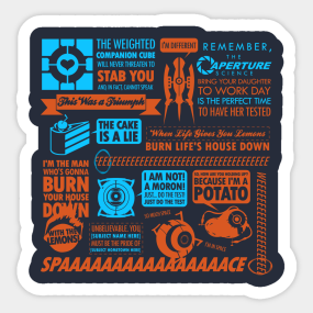 Portal Stickers Teepublic Uk