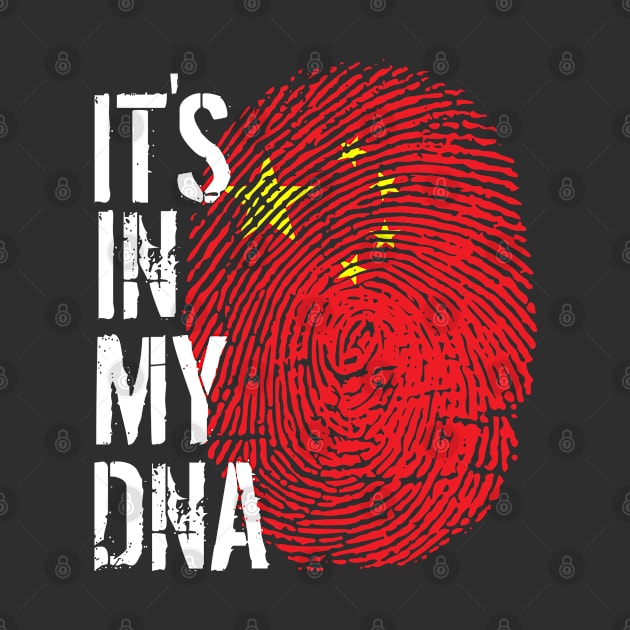 China Flag Fingerprint My Story DNA Chinese by Your Culture & Merch