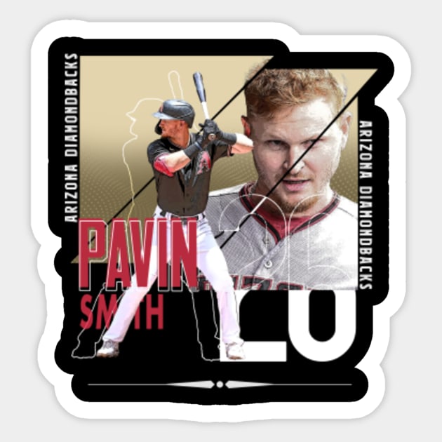 Pavin Smith Baseball Paper Poster Diamondbacks