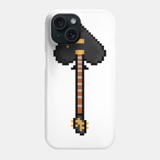 Pixel Poker Suit Spades Guitar Phone Case