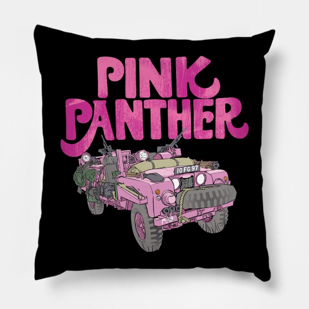 The Pink Panther Pillow by Toby Wilkinson