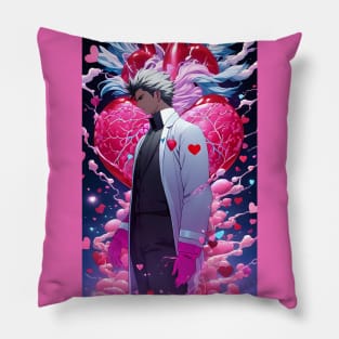 Anime cardiologist heart surgeon aesthetic art Pillow