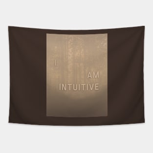 I AM INTUITIVE Affirmation Nature Graphic Tapestry