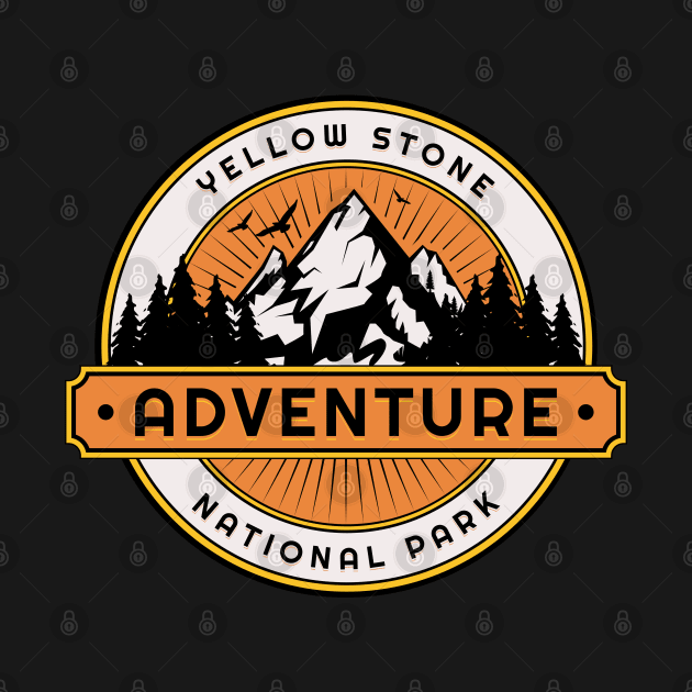 Yellowstone National Park Retro by HUNTINGisLIFE