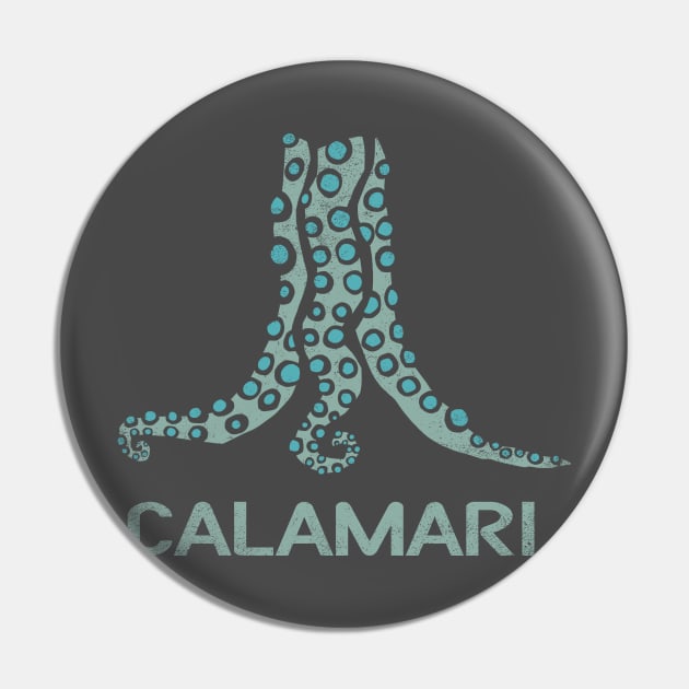 Calamari Pin by kg07_shirts