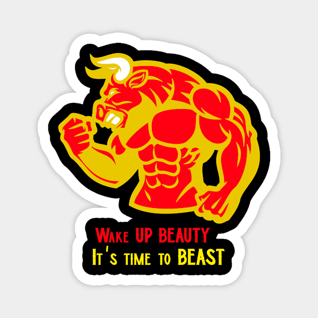 Bodybuilding Beast Magnet by Your_wardrobe