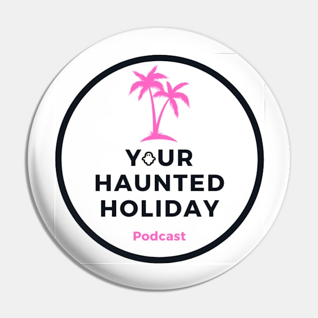 YHH Pink Palm Tree Pin by Your Haunted Holiday Merchandise
