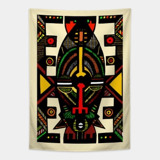 African ethnic traditional tribal symbol pattern design Tapestry