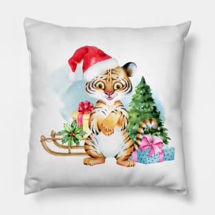 New Year Symbol - Tiger, Christmas Tiger Pillow