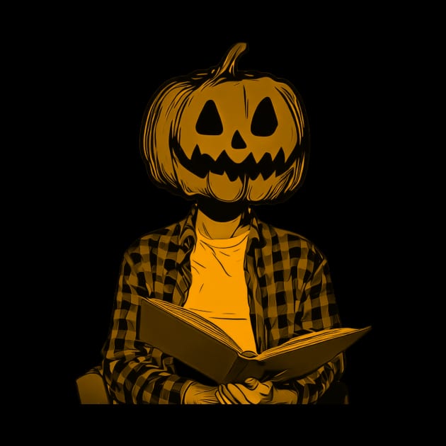 Pumpkin Man Wants to Read by ereyeshorror