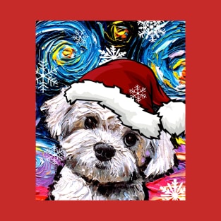 Maltipoo Santa T-Shirt