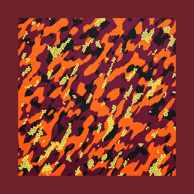 Camouflage - Orange and yellow by Tshirtstory