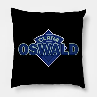 Clara Oswald COMPANION - Doctor Who Style Logo Pillow