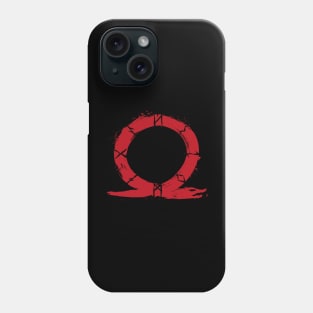 Red Omega Symbol Phone Case