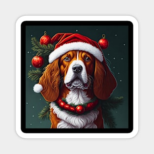 Dog in Christmas Mood Magnet