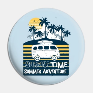 Surfing time Pin