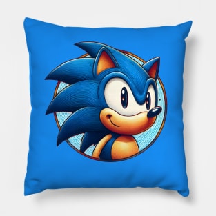 Timeless Gaming Adventure: Whimsical Art Prints Featuring Classic Games for Nostalgic Gamers! Pillow