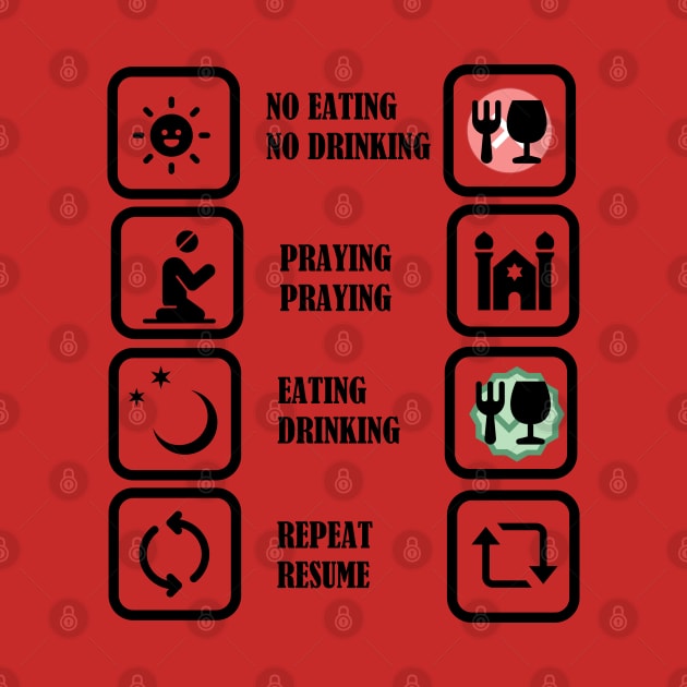 NO EATING DRINKING PRAYING EATING DRINKING REPEAT RAMADAN 2022 by 9TO9IMALL