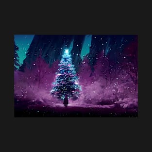 Winter Holiday Chrismas tree Landscap gift designs Series 08 T-Shirt