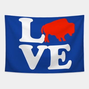 Wild American Bison Buffalo Valentines Day Love Tapestry