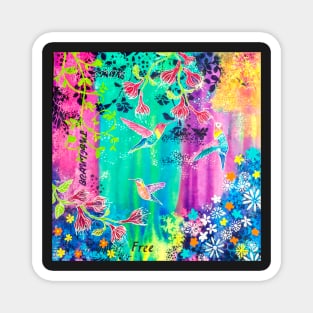 Hummingbird Magical Forest Magnet