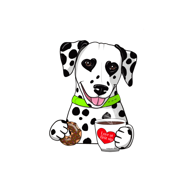 Dalmatian Coffee by FLCupcake