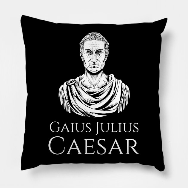 Gaius Julius Caesar - Ancient Roman History Pillow by Styr Designs