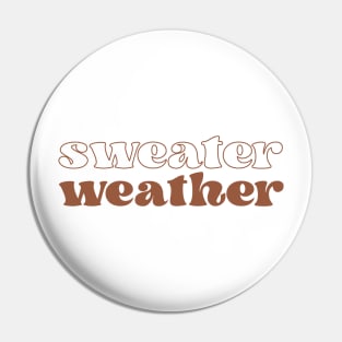 Sweater weather Pin