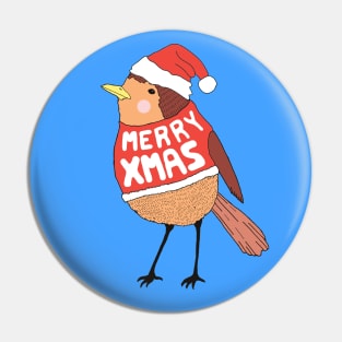 Christmas Robin Pin