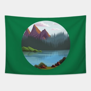 River and mountains | Nature lover Tapestry