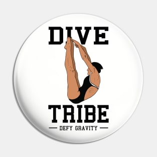 Girls Diving Dive Tribe Springboard Platform Diver Pin