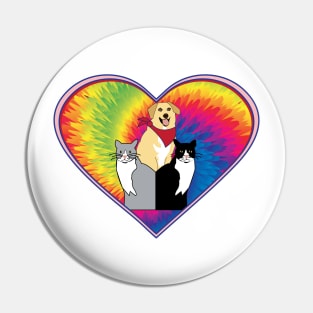 Animal design, illustration, pets, "Loveable" Pin